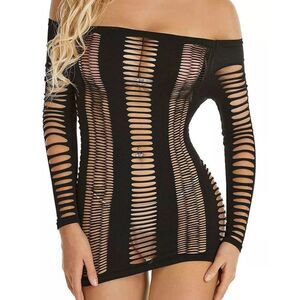 Fishnet Dress Sexy Lingerie Lady Babydoll Nighties